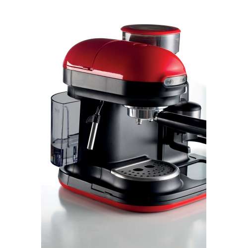 ARIETE 1318/00 Μηχανή Espresso με Μύλο Άλεσης Moderna Red