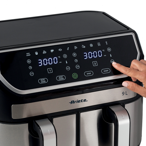 ARIETE 4625 Air Fryer Φριτέζα Αέρος 9L Dual Metal