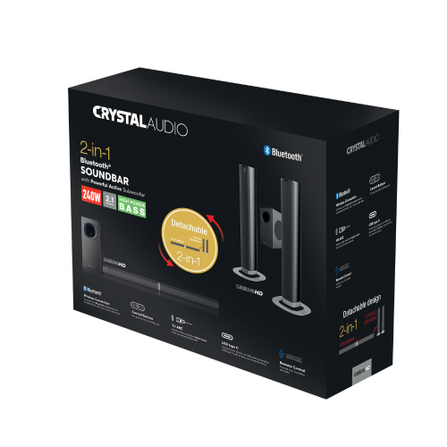 CRYSTAL AUDIO CASB240HD HDMI/Bluetooth Soundbar 2in1 240W