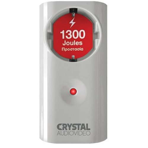 CRYSTAL AUDIO CPW1-1300-70 Λευκό Μονόπριζο Προστασίας 1300j/70db