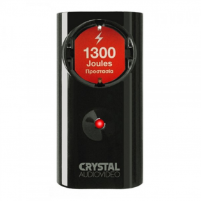 CRYSTAL AUDIO CP1-1300-70 Μαύρο Μονόπριζο Προστασίας 1300j/70db