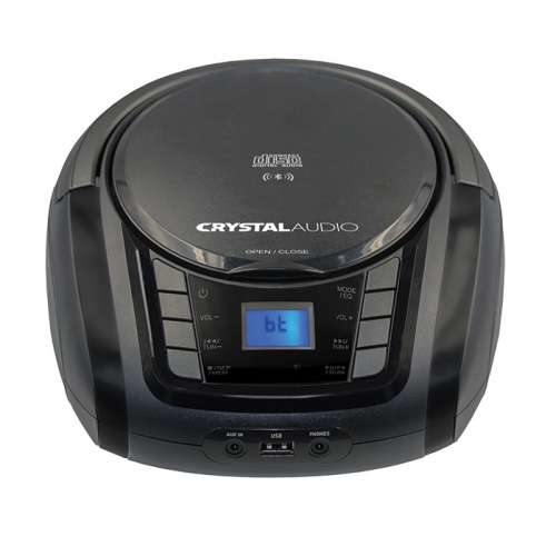 CRYSTAL AUDIO BMBUB3 BT/CD/MP3/FM/USB PLAYER BLACK