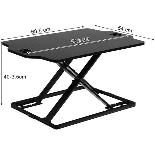 CRYSTAL AUDIO ERGONOMIC STANDING DESK SD-1 79,5x54x40,7 BLACK