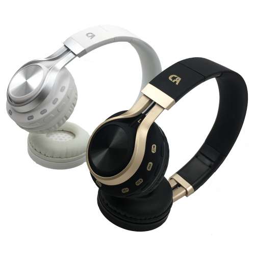 CRYSTAL AUDIO BT-01-WH BLUETOOTH WHITE-SILVER OVER-EAR HEADPHONES