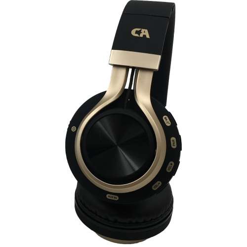 CRYSTAL AUDIO BT-01-KG BLUETOOTH BLACK-GOLD OVER-EAR HEADPHONES