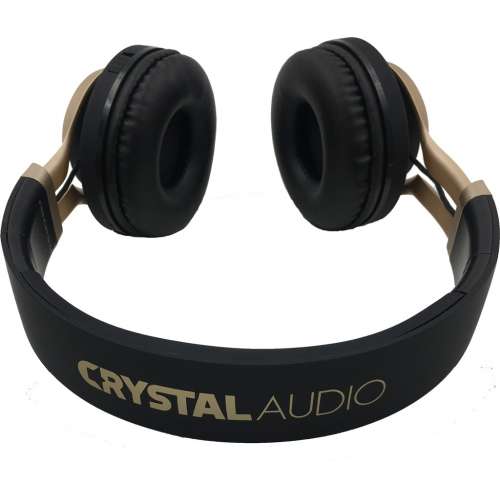 CRYSTAL AUDIO BT-01-KG BLUETOOTH BLACK-GOLD OVER-EAR HEADPHONES