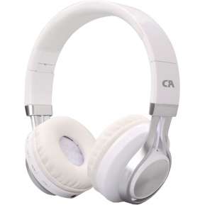 CRYSTAL AUDIO BT-01-WH BLUETOOTH WHITE-SILVER OVER-EAR HEADPHONES