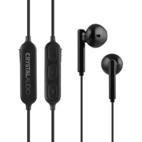 CRYSTAL AUDIO BIE-02-K BLUETOOTH BLACK IN-EAR EARPHONES