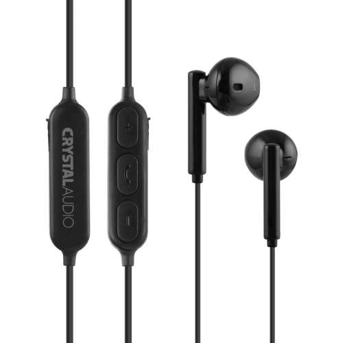 CRYSTAL AUDIO BIE-02-K BLUETOOTH BLACK IN-EAR EARPHONES