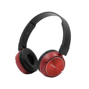 CRYSTAL AUDIO BT4-R RED BLUETOOTH ON-EAR FOLDABLE HEADPHONES