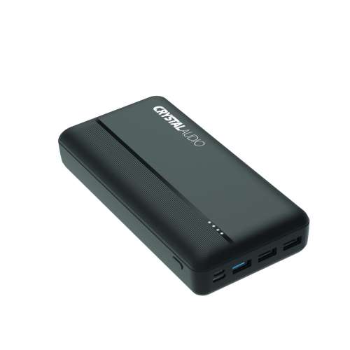 CRYSTAL AUDIO PBK6K POWER BANK 30K mAh PD DUAL BLACK