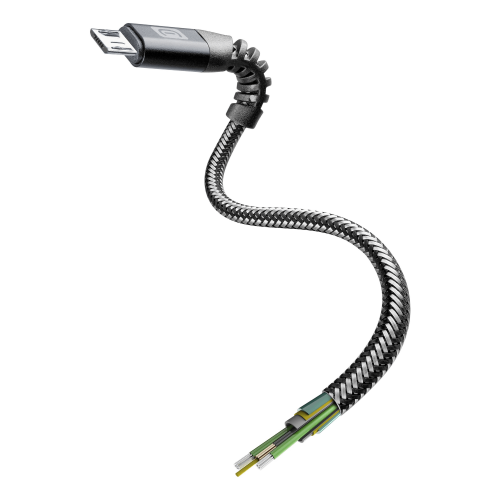 CELLULAR LINE 312670 USB Extreme Καλώδιο Συγχρονισμού και Φόρτισης microUSB (2m) Μαύρο