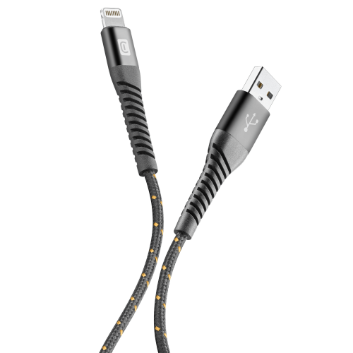 CELLULAR LINE 312687 USB Extreme Καλώδιο Συγχρονισμού και Φόρτισης Apple Lightning (90cm) Μαύρο