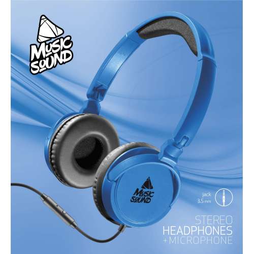 CELLULAR LINE 429569 Ενσύρματα Ακουστικά Music Sound με μικρόφωνο Μπλε