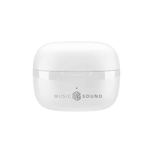 CELLULAR LINE 467837 Music Sound Flow Bluetooth Ακουστικά TWS με Θήκη Φόρτισης Λευκά
