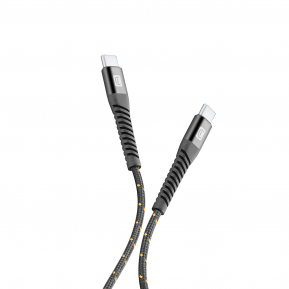 CELLULAR LINE 426063 USB Tetra Force Καλώδιο Συγχρονισμού και Φόρτισης Type-C (2M) Μαύρο