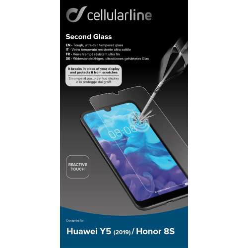 CELLULAR LINE 352744 AntiShock Γυαλί Προστασίας Οθόνης για Huawei Y5 2019