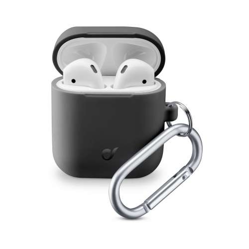 CELLULAR LINE 355806 Θήκη Σιλικόνης Bounce για AirPods 1/2 Μαύρη