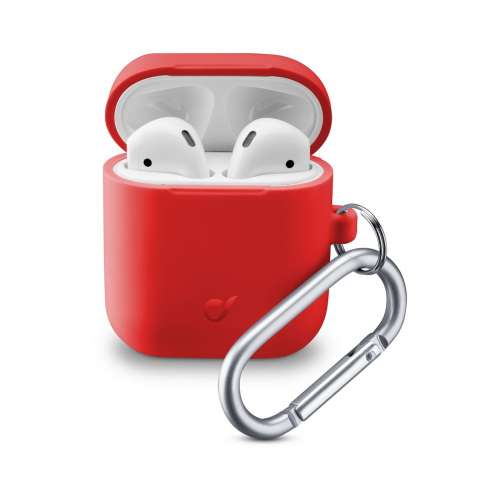 CELLULAR LINE 355813 Θήκη Σιλικόνης Bounce για AirPods 1/2 Κόκκινη