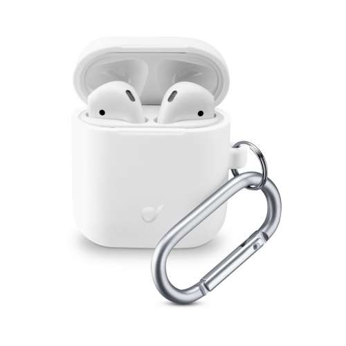 CELLULAR LINE 355783 Θήκη Σιλικόνης Bounce για AirPods 1/2 Λευκή