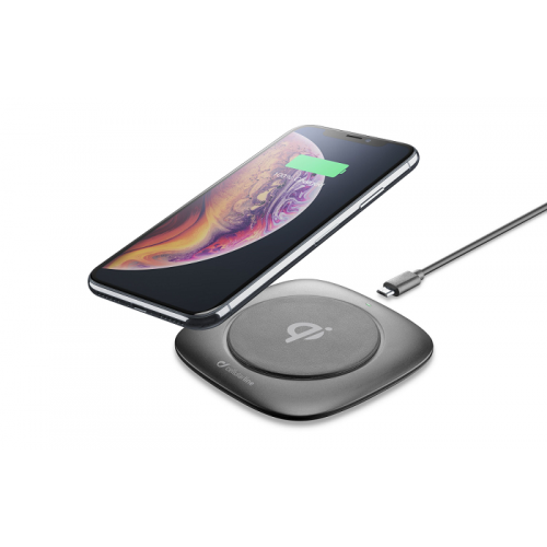 CELLULAR LINE 355097 Ασύρματος Φορτιστής Wireless Fast Charger Easy (Qi Pad) 10W Μαύρος