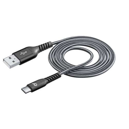 CELLULAR LINE 312373 USB Extreme Καλώδιο Συγχρονισμού και Φόρτισης Type-C (1,2m) Μαύρο