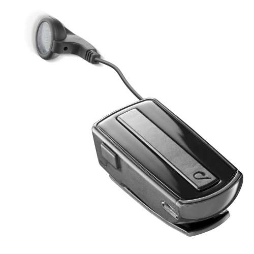 CELLULAR LINE 118043 Clip Bluetooth Ακουστικό Hands-Free Μαύρο