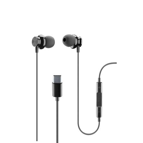 CELLULAR LINE 353970 Handsfree Ακουστικά In-Ear με βύσμα Type-C Sparrow Μαύρα