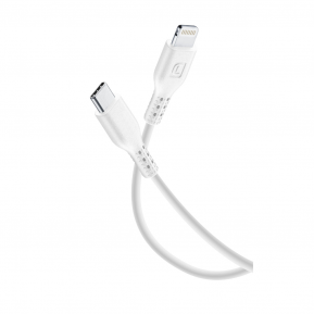 CELLULAR LINE 347863 USB Καλώδιο Συγχρονισμού και Φόρτισης Type-C/Lightning (2m) Λευκό