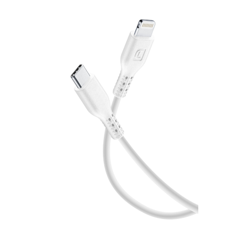 CELLULAR LINE 347863 USB Καλώδιο Συγχρονισμού και Φόρτισης Type-C/Lightning (2m) Λευκό