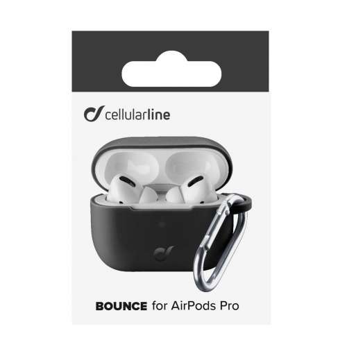 CELLULAR LINE 371769 Θήκη Σιλικόνης Bounce για AirPods Pro Μαύρη