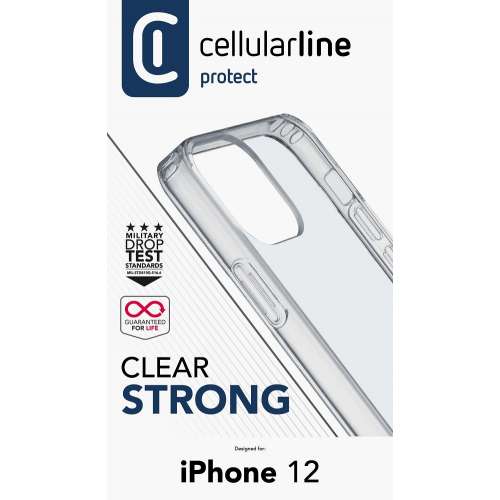 CELLULAR LINE 388491 Clear Duo Θήκη Κινητού Σκληρής Σιλικόνης Back Cover για iPhone 12 Mini Διαφανής