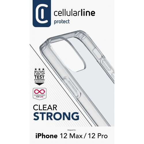 CELLULAR LINE 388484 Clear Duo Θήκη Κινητού Σκληρής Σιλικόνης Back Cover για iPhone 12/12 Pro Διαφανής