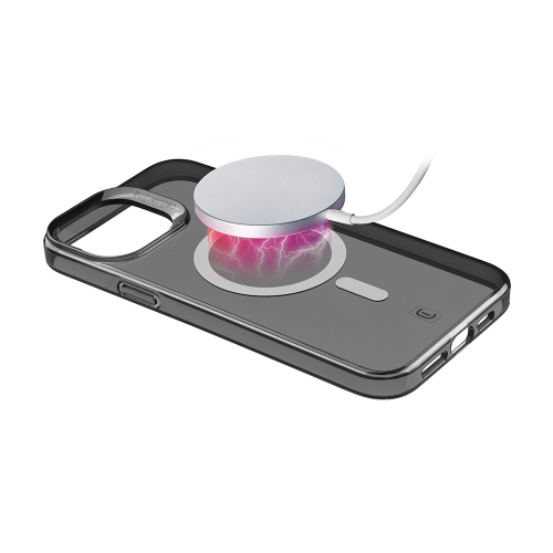 CELLULAR LINE Μαγνητική Θήκη Κινητού για Magsafe Φορτιστή iPhone 15 Pro Max Μαύρη