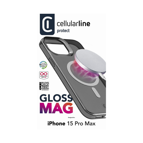 CELLULAR LINE Μαγνητική Θήκη Κινητού για Magsafe Φορτιστή iPhone 15 Pro Max Μαύρη