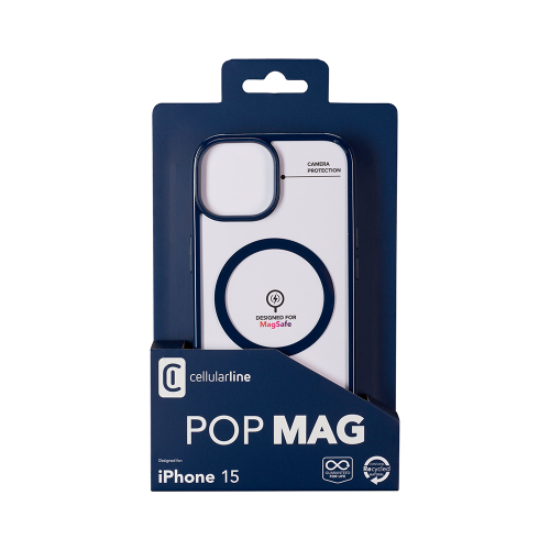 CELLULAR LINE Μαγνητική Θήκη Κινητού για Magsafe Φορτιστή iPhone 15 Μπλε