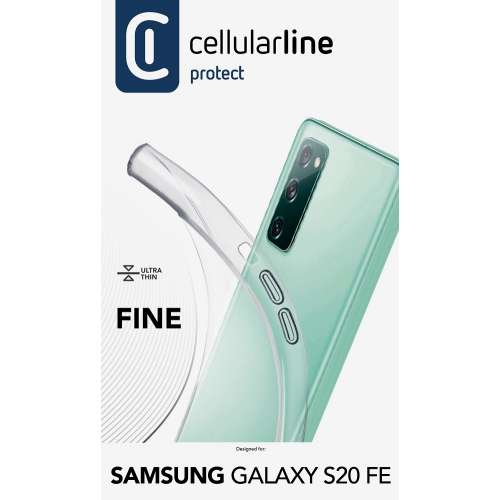 CELLULAR LINE 394652 Fine Θήκη Κινητού Σιλικόνης Back Cover για Samsung S20 FE Διαφανής