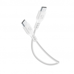 CELLULAR LINE 373633 USB Καλώδιο Συγχρονισμού και Φόρτισης Type-C (2m) Λευκό