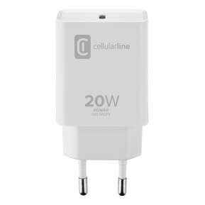 CELLULAR LINE 398353 Φορτιστής Σπιτιού για Apple με Θύρα Type-C 20W Λευκός