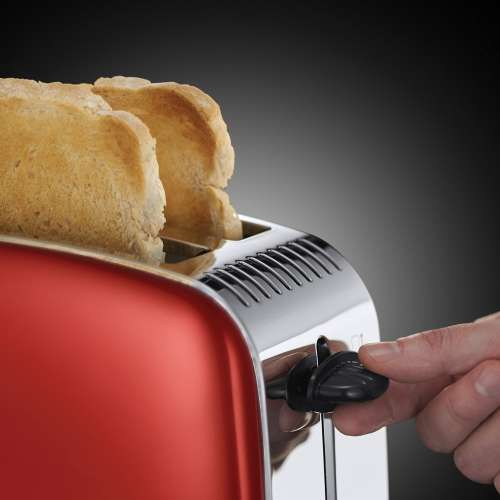 RUSSELL HOBBS 23330-56 Colours Plus Flame Red Toaster