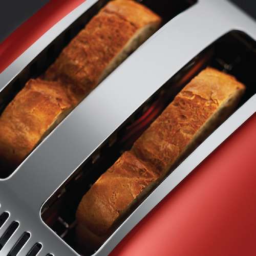 RUSSELL HOBBS 23330-56 Colours Plus Flame Red Toaster