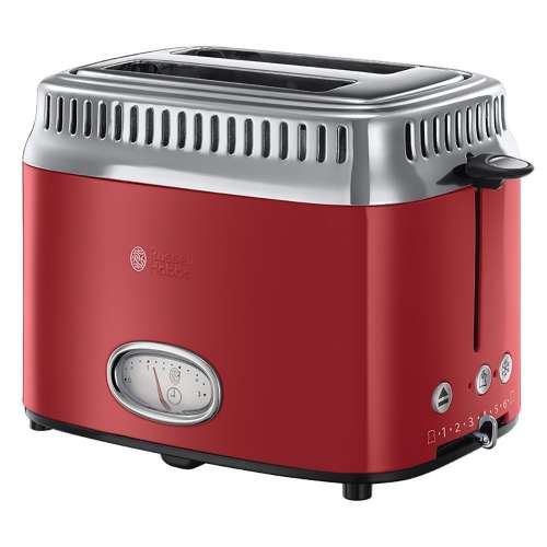 RUSSELL HOBBS 21680-56 Retro Ribbon Red Toaster