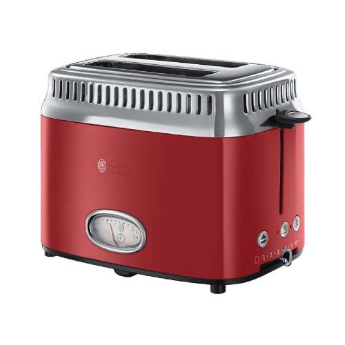 RUSSELL HOBBS 21680-56 Retro Ribbon Red Toaster