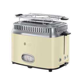 RUSSELL HOBBS 21682-56 Retro Vintage Cream Toaster
