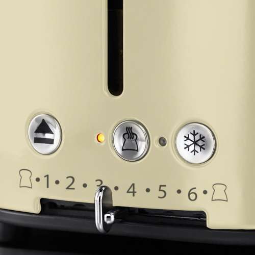 RUSSELL HOBBS 21682-56 Retro Vintage Cream Toaster