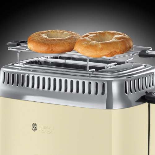 RUSSELL HOBBS 21682-56 Retro Vintage Cream Toaster