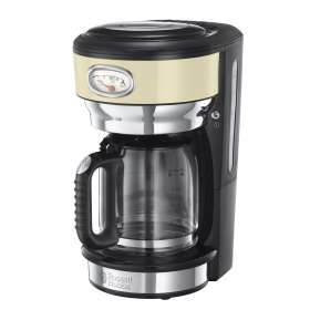 RUSSELL HOBBS 21702-56 Retro Vintage Cream Coffee Maker