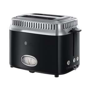 RUSSELL HOBBS 21681-56 Retro Classic Noir Toaster