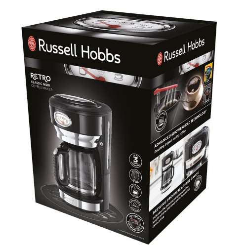 RUSSELL HOBBS 21701-56 Retro Classic Noir Coffee Maker