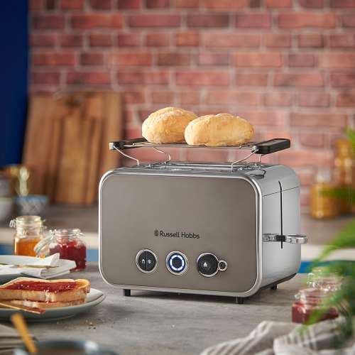 RUSSELL HOBBS 26432-56 Distinctions 2S Toaster Titanium